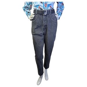 Vintage Denver Hayes Western High Rise Black Jeans | Made in Canada | 27" Waist